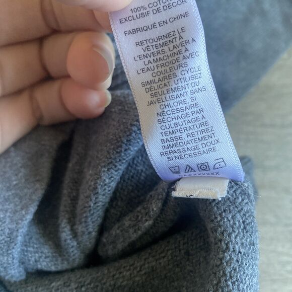 Express Medium Button Up Cardigan Gray - Picture 5 of 6